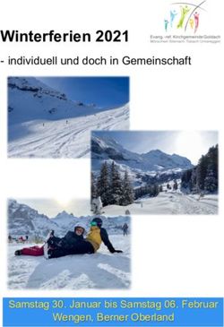 Winterferien 2021 - individuell und doch in Gemeinschaft - Samstag 30. Januar bis Samstag 06. Februar - ref Kirchgemeinde Goldach