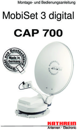 CAP 700 MobiSet 3 digital - Montage- und Bedienungsanleitung