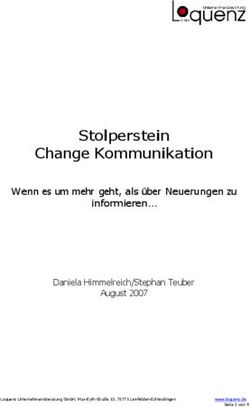 Stolperstein Change Kommunikation - Wenn es um mehr geht, als über Neuerungen zu informieren