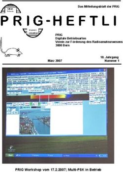 PRIG Digitale Betriebsarten Verein zur F&ouml;rderung des Radioamateurwesens 3000 Bern - PRIG Workshop vom 17.2.2007; Multi-PSK in Betrieb