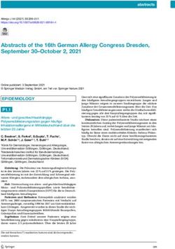 Abstracts of the 16th German Allergy Congress Dresden, September 30-October 2, 2021