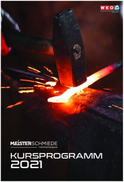 2021 KURSPROGRAMM - Landesinnung Metalltechnik Wien