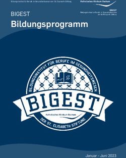 Bildungsprogramm BIGEST - Januar - Juni 2023