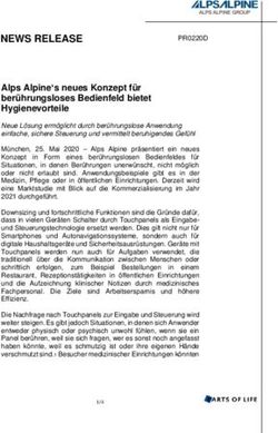 Alps Alpine's neues Konzept f&uuml;r ber&uuml;hrungsloses Bedienfeld bietet Hygienevorteile