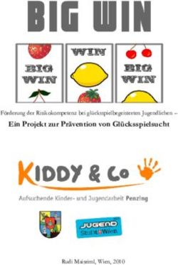 Ein Projekt zur Prävention von Glücksspielsucht - Förderung der Risikokompetenz bei glücksspielbegeisterten Jugendlichen- Rudi Maisriml, Wien, 2010