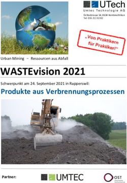 WASTEvision 2021 Produkte aus Verbrennungsprozessen - Schwerpunkt am 24. September 2021 in Rapperswil: UMTEC
