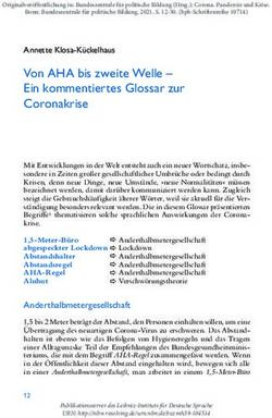 Von AHA bis zweite Welle - Ein kommentiertes Glossar zur Coronakrise