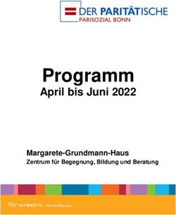 Programm April bis Juni 2022 - Margarete-Grundmann-Haus - Parit&auml;tische Sozialdienste Bonn