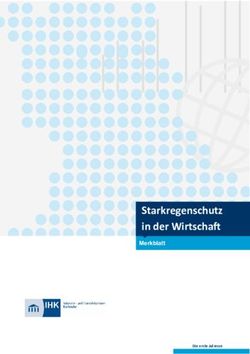 Starkregenschutz in der Wirtschaft - Merkblatt Die erste Adresse