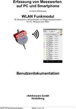 Erfassung von Messwerten auf PC und Smartphone WLAN Funkmodul - Benutzerdokumentation rAAAreware GmbH Heidelberg