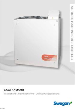 CASA R7 SMART Installations-, Inbetriebnahme- und Wartungsanleitung - Swegon