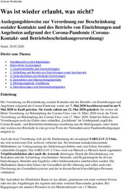 Was ist wieder erlaubt, was nicht? - Stadt Viernheim