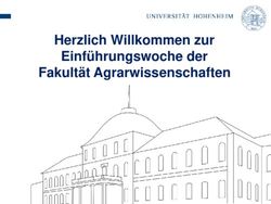 Herzlich Willkommen zur Einf&uuml;hrungswoche der Fakult&auml;t Agrarwissenschaften