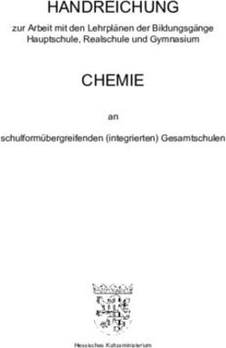 HANDREICHUNG CHEMIE Zur Arbeit Mit Den Lehrplänen Der Bildungsgänge ...