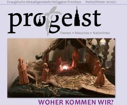 WOHER KOMMEN WIR? - Herbst/Winter 2020/21 - Evangelische Kirche in Heidelberg