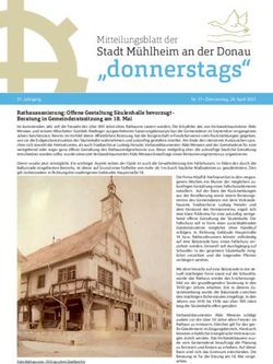 "donnerstags" Stadt M&uuml;hlheim an der Donau - Mitteilungsblatt der - "donnerstags"