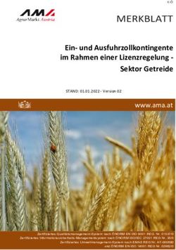 MERKBLATT Ein- und Ausfuhrzollkontingente im Rahmen einer Lizenzregelung - Sektor Getreide - AgrarMarkt Austria