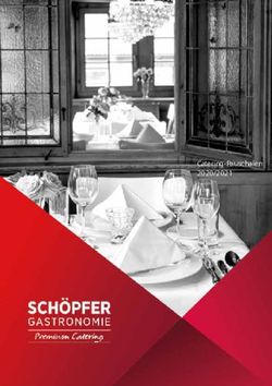 Catering-Pauschalen 2020/2021 - Sch&ouml;pfer Catering