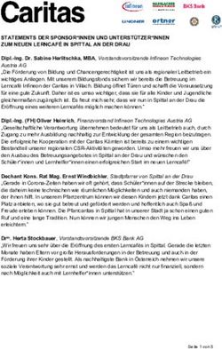 STATEMENTS DER SPONSOR*INNEN UND UNTERST&Uuml;TZER*INNEN ZUM NEUEN LERNCAF&Eacute; IN SPITTAL AN DER DRAU - Infineon ...