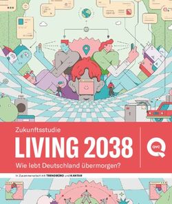 LIVING 2038 Zukunftsstudie Wie lebt Deutschland übermorgen? - Trendbüro