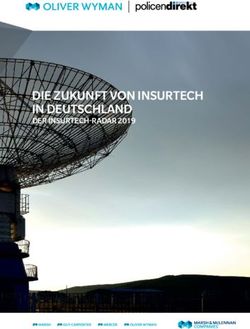 DIE ZUKUNFT VON INSURTECH IN DEUTSCHLAND - DER INSURTECH-RADAR 2019 - Oliver Wyman