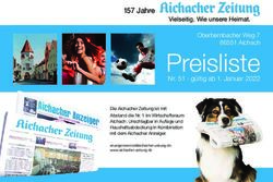 Preisliste - Die Zeitungen