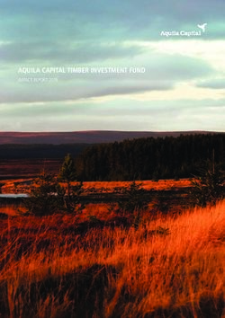 AQUILA CAPITAL TIMBER INVESTMENT FUND - IMPACT REPORT 2019