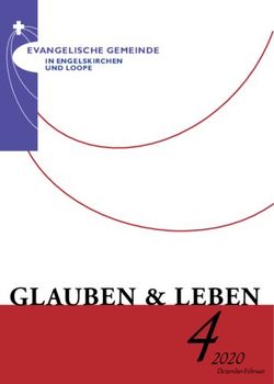 GLAUBEN & LEBEN - EVANGELISCHE GEMEIND E IN ENGELSKIRCHEN UND LOOPE - EVANGELISCHEN KIRCHE ENGELSKIRCHEN