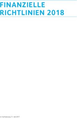 FINANZIELLE RICHTLINIEN 2018 - Kirchgemeinden Z&uuml;rich