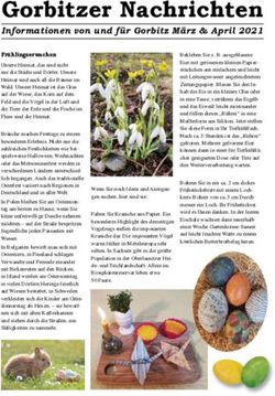 Gorbitzer Nachrichten - Informationen von und für Gorbitz März & April 2021