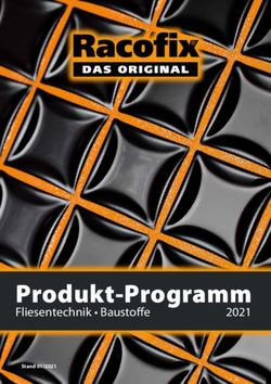 Produkt-Programm Fliesentechnik Baustoffe 2021 - Racofix