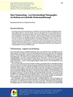 More Teamteaching - Less Microteaching! Videographie: ein Medium zur Lehrkräfte-Professionalisierung?