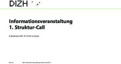Informationsveranstaltung 1. Struktur-Call - Dezember 2021 10-12 Uhr on Zoom DIZH Informationsveranstaltung Struktur-Call 2021.1