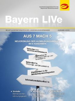 AUS 7 MACH 5 NEUORDNUNG DER AUSBILDUNGSBERUFE IM E-HANDWERK - BayernLive