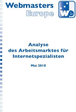 Webmasters Europe - Analyse des Arbeitsmarktes für Internetspezialisten Mai 2018