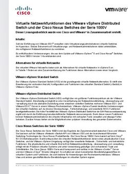 Virtuelle Netzwerkfunktionen des VMware vSphere Distributed Switch und der Cisco Nexus Switches der Serie 1000V