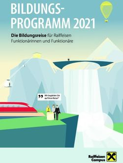 BILDUNGS-PROGRAMM 2021 - Die Bildungsreise f&uuml;r Raiffeisen Funktion&auml;rinnen und Funktion&auml;re