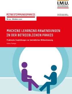MACHINE LEARNING ANWENDUNGEN IN DER BETRIEBLICHEN PRAXIS - Praktische Empfehlungen zur betrieblichen Mitbestimmung