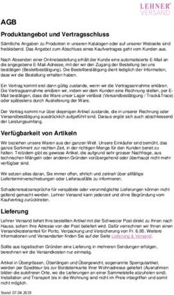 AGB Produktangebot und Vertragsschluss - Lehner Versand