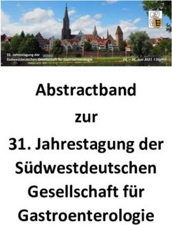 Abstractband zur 31. Jahrestagung der S&uuml;dwestdeutschen Gesellschaft f&uuml;r Gastroenterologie