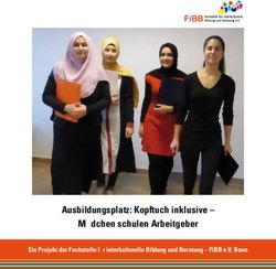 AUSBILDUNGSPLATZ: KOPFTUCH INKLUSIVE - M&Auml;DCHEN SCHULEN ARBEITGEBER - EIN PROJEKT DER FACHSTELLE F&Uuml;R INTERKULTURELLE BILDUNG UND BERATUNG - FIBB ...
