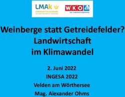Weinberge statt Getreidefelder? Landwirtschaft im Klimawandel - Juni 2022 INGESA 2022 Velden am W&ouml;rthersee Mag. Alexander Ohms
