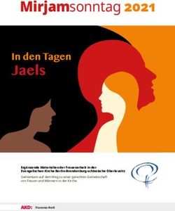 Mirjamsonntag 2021 - Erg&auml;nzende Materialien der Frauenarbeit in der Evangelischen Kirche Berlin-Brandenburg-schlesische Oberlausitz Gemeinsam auf ...