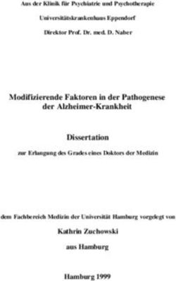 Modifizierende Faktoren in der Pathogenese der Alzheimer-Krankheit Dissertation