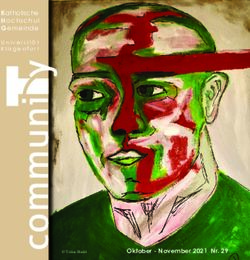 Katholische Hochschul Gemeinde - Oktober - November 2021 Nr. 29 - November 2021 ...