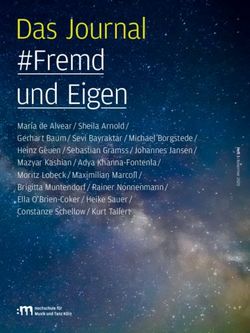 Das Journal #Fremd und Eigen