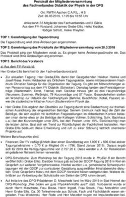 Protokoll der Mitgliederversammlung des Fachverbandes Didaktik der Physik in der DPG - DPG-Physik