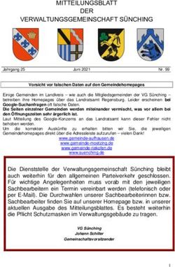 MITTEILUNGSBLATT DER VERWALTUNGSGEMEINSCHAFT SÜNCHING - Landkreis Regensburg