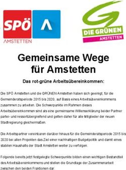 Gemeinsame Wege für Amstetten - Das rot-grüne Arbeitsübereinkommen
