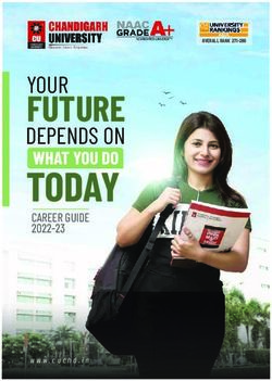 CHANDIGARH UNIVERSITY CAREER GUIDE 2022-23 - Your Future Depends On What You Do Today